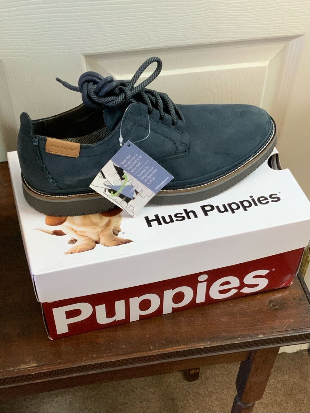 Hush Puppies Men's BERNARD CONVOY OXFORD Lace-Up with gray Accent HM1902410